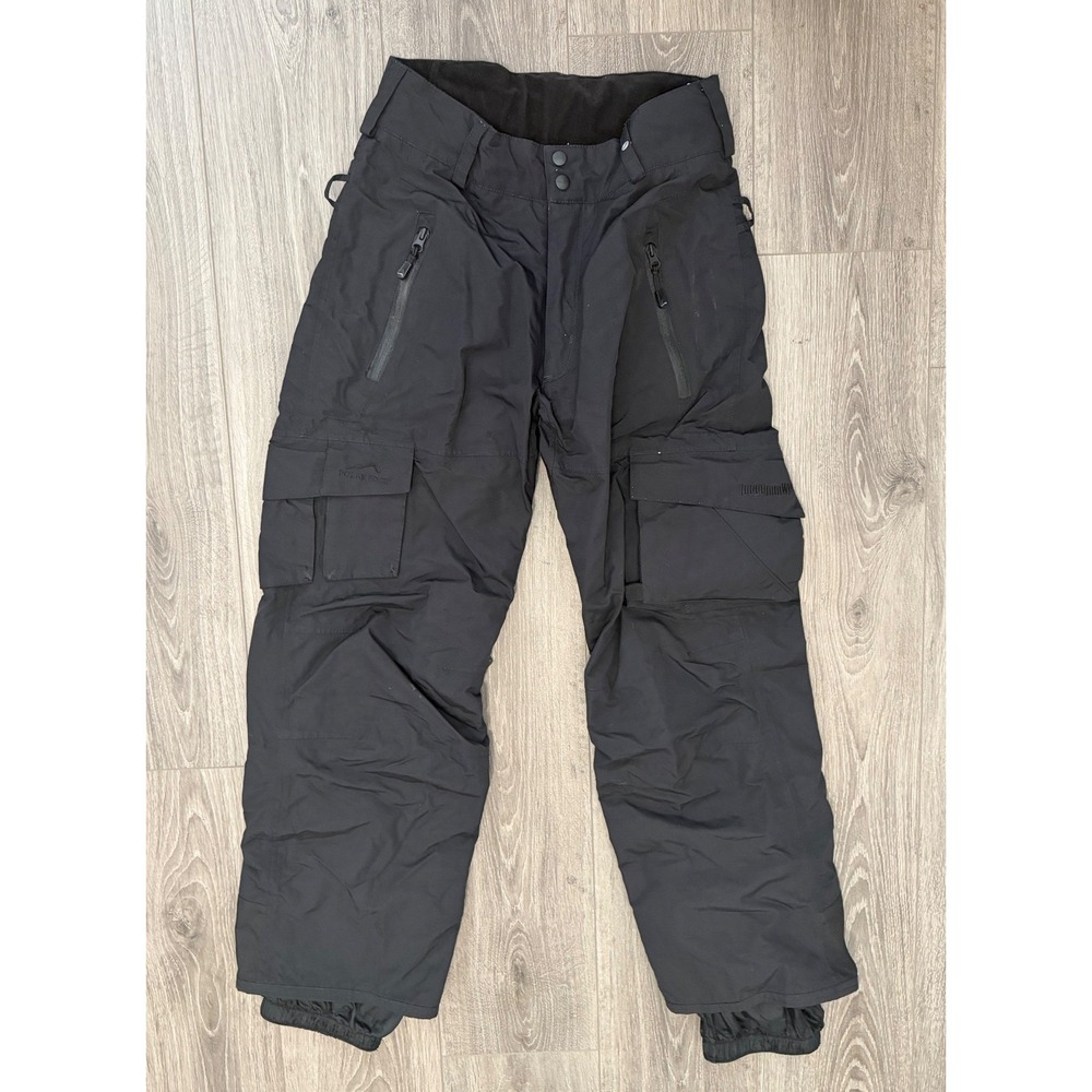 Polar Edge Snow Pants S Black Winter Sport Ski Snowboard Cargo